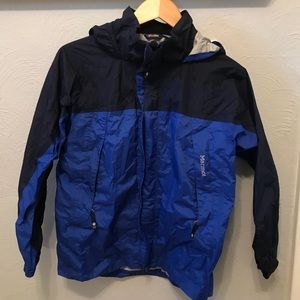 Reflective waterproof marmot rain jacket kids